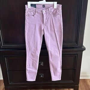 GAP Pastel Lavender Skimmer Jeans